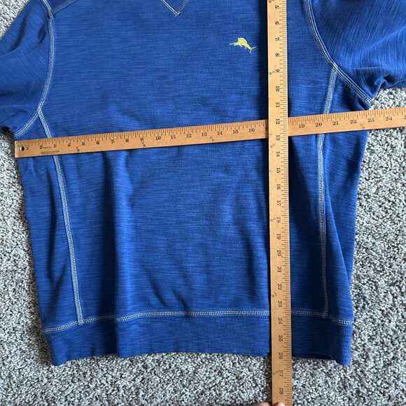 Tommy Bahama Mens L Preppy Casual Crewneck Long Sleeve Sweatshirt Blue - Picture 7 of 8